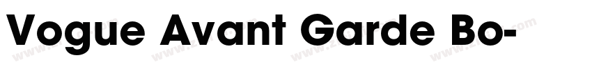 Vogue Avant Garde Bo字体转换